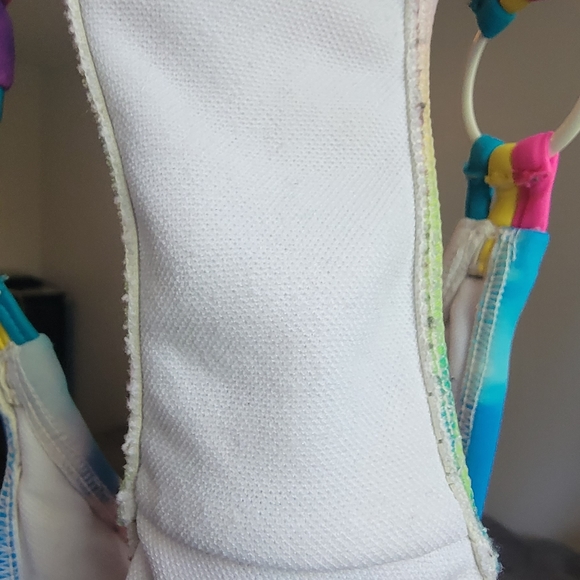 SO, Swimsuit, Rainbow, Tie-Dye, Size XS Bottom and Small Top. - Picture 3 of 10